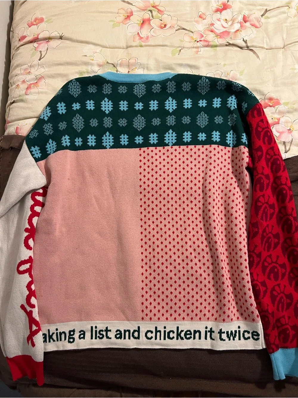 Limited Edition CHICK FIL A Knit Christmas Sweater Authentic Originals Size XL